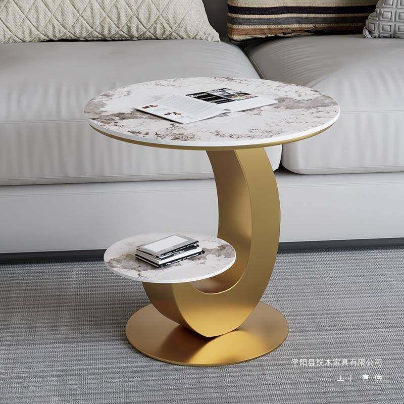 岩板意式轻奢沙发边几茶几双层角几简约现代创意边柜餐厅阳台圆桌,鲜花速递/花卉仿真/绿植园艺,割草机/草坪机,淘宝优惠券,粉丝福利购,淘宝优惠卷