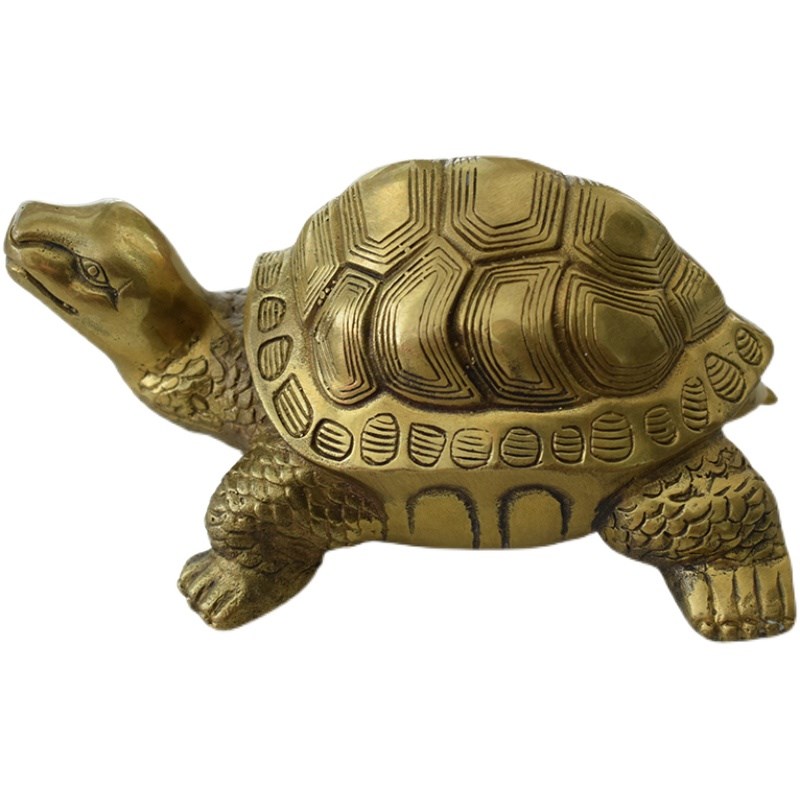 水昌阁纯黄铜乌龟摆件化横梁窗外对马路冲动土工地阳台吉祥物摆饰