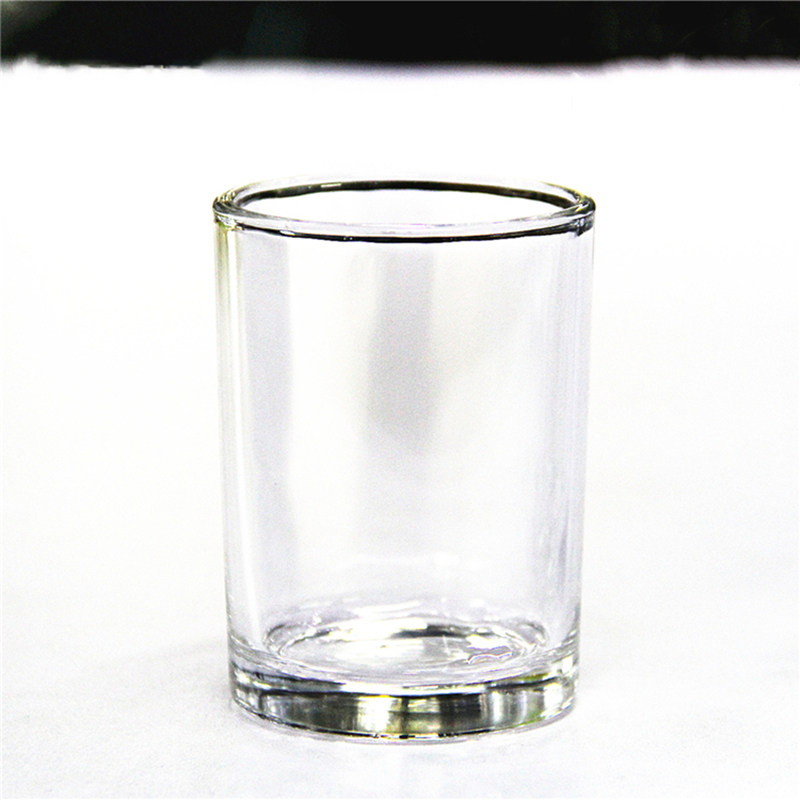 钢化玻璃杯子防摔饭店直口玻璃杯100ml酒杯啤酒杯家用水杯150毫升