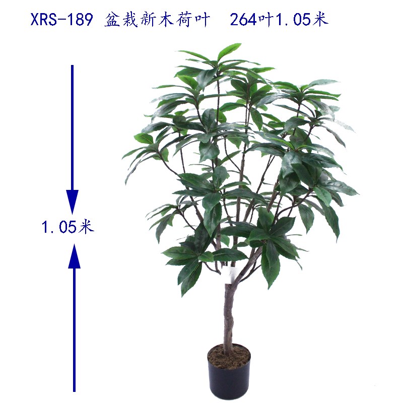 仿真植物田园8#新木荷叶盆栽桂花叶手工室内盆景盆栽商场创意摆件