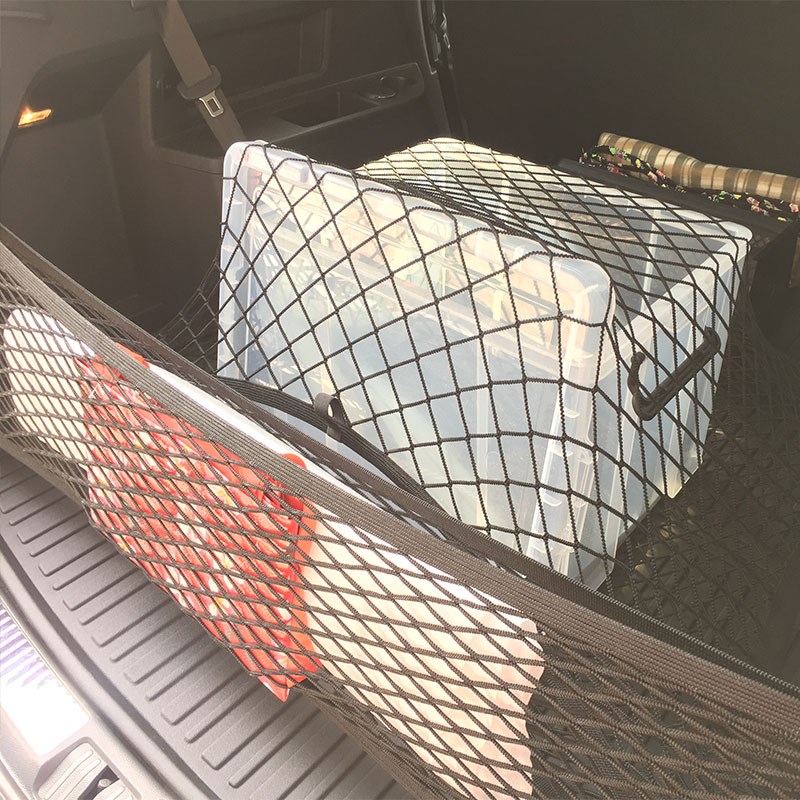 适用英菲尼迪QX30 汽车后备箱固定行李网兜 SUV车内弹力网置物袋