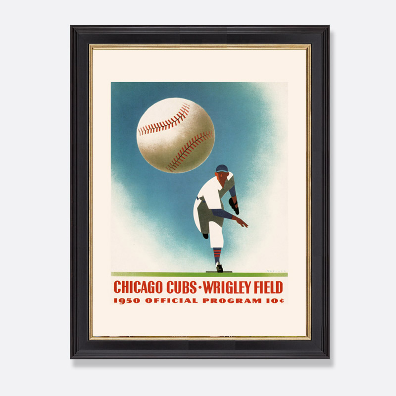 装饰画有框挂画现代简约酒吧咖啡厅餐厅体育棒球海报设计垒球健身