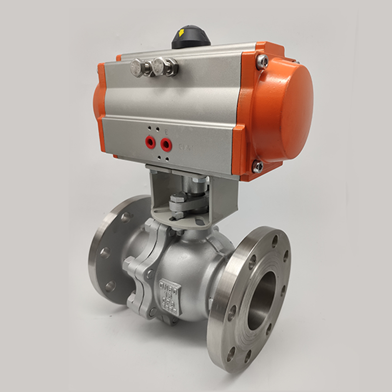 Q1F-1P/C气动不锈钢/铸钢法兰球 T蒸汽气动切断DN15-200