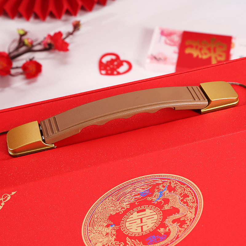 彩礼钱盒子订婚仪式感物品彩礼盒用品大全现金彩礼箱礼金盒中式