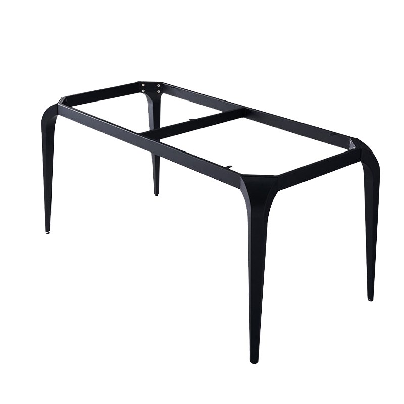 黑色桌脚支撑架金属餐桌脚铁艺餐桌腿会议办公桌架底座桌子腿桌架
