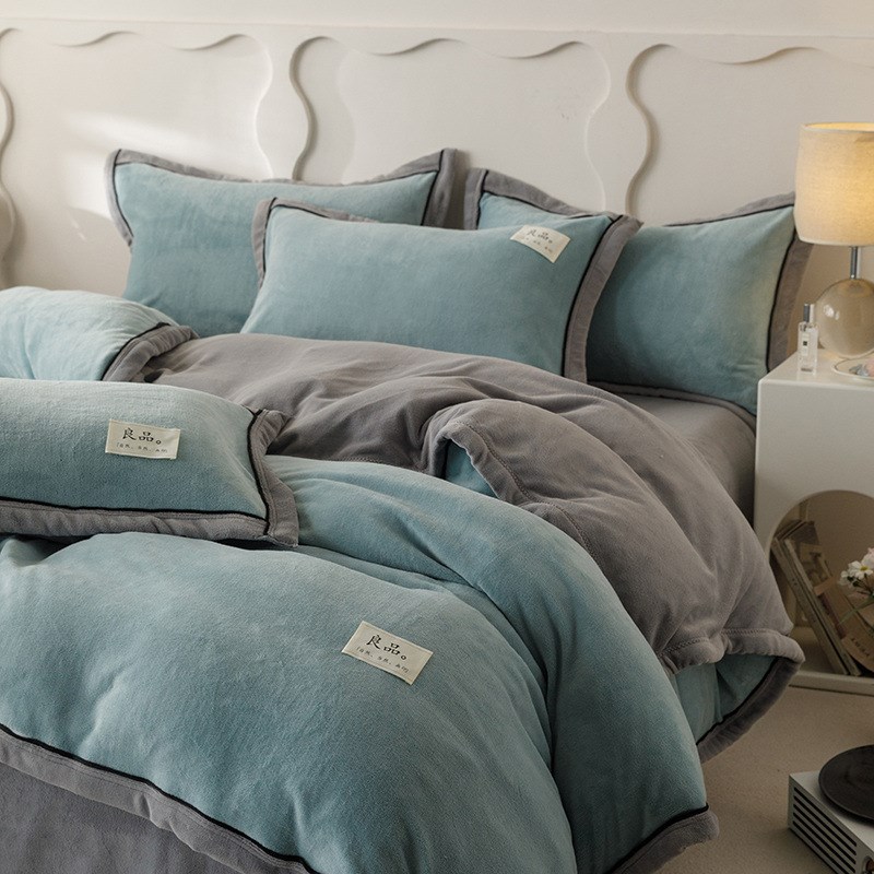 单件被加绒加厚毛毯纯色简约保暖被罩盖毯沙发毯1.8m单人