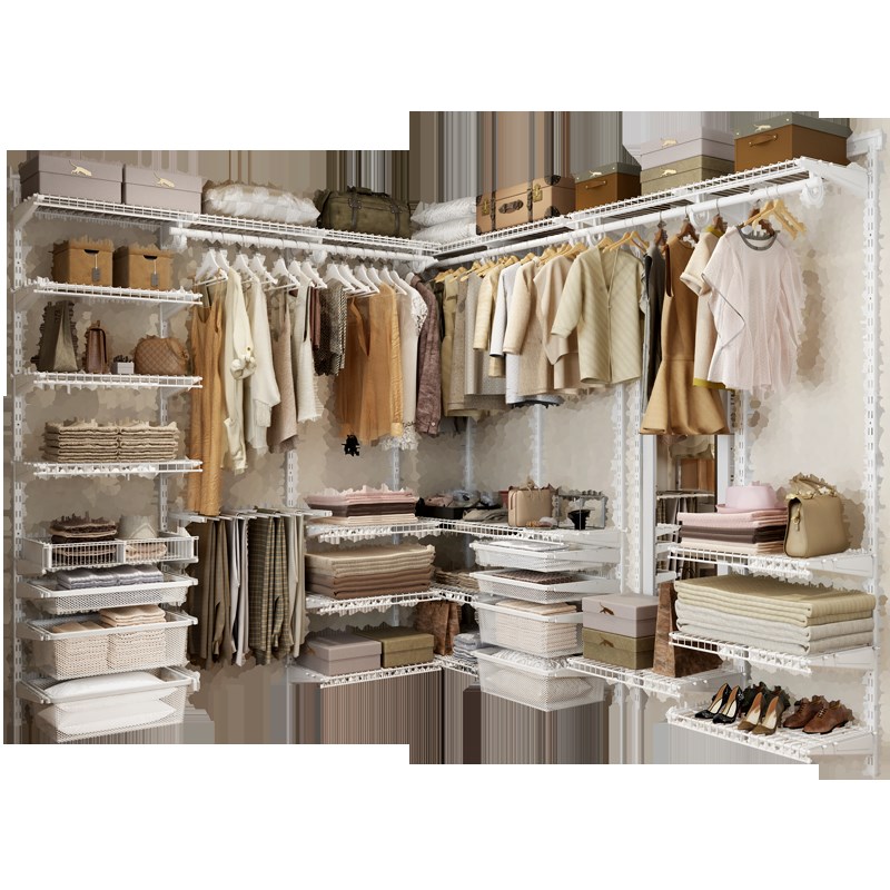 铂耐金属衣柜砌墙衣柜转角开放式衣柜diy定制衣帽间小户型苏州