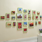 送画芯23框创意挂墙相框墙组合欧式 照片墙地中海无痕钉悬挂相片墙