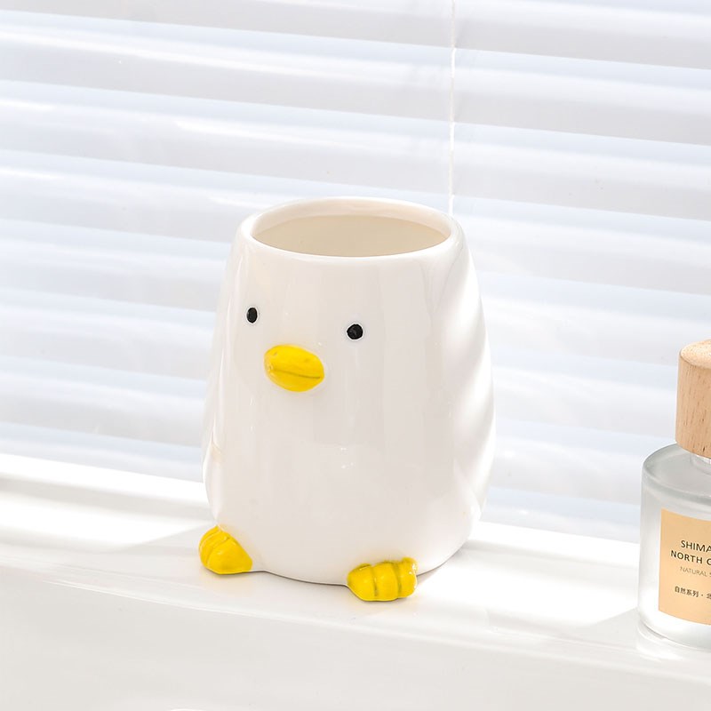 可爱鸭子漱口杯牙刷杯子家用创意洗漱杯刷牙杯浴室卫生间牙杯牙缸