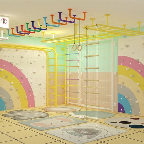 云梯引体向上健身器材锻炼体能馆健身房幼儿园家用训练器材攀岩墙