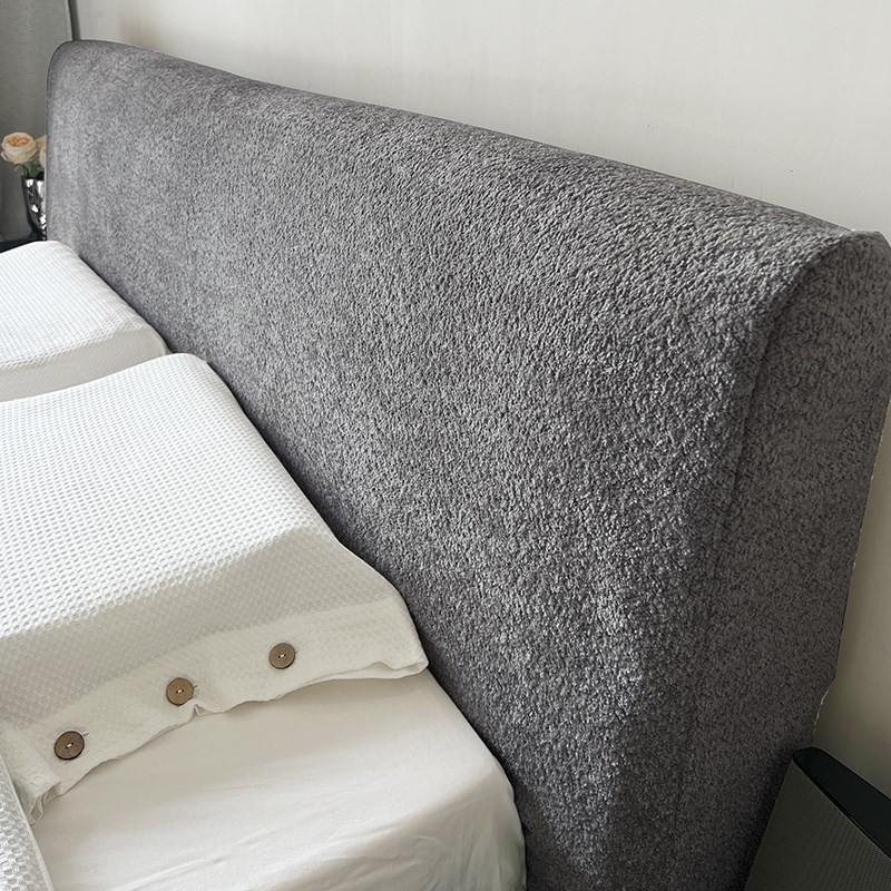 高档3D加厚摩登绒面床头套罩罩床头靠背通用简约防尘免洗保护罩