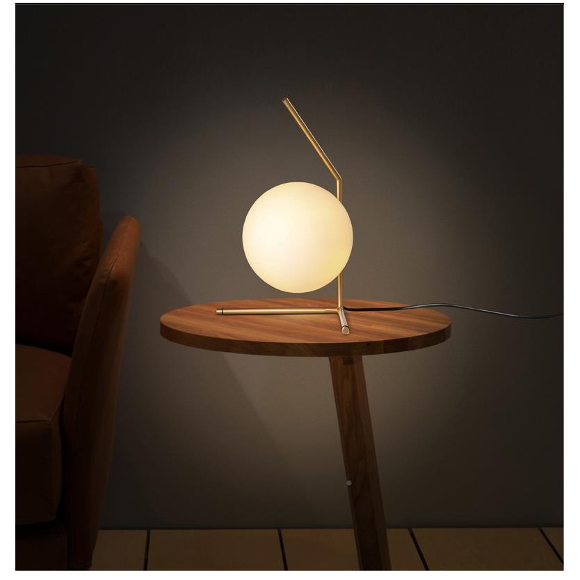 现代电T8860/A镀圆球玻护眼台灯酒店装卧饰璃美式台灯简约室E护眼