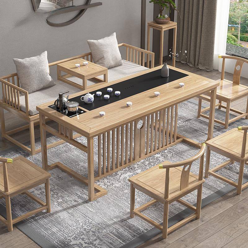 实茶桌茶台轻奢中式茶桌简木室约新茶CCE几办公一体泡茶