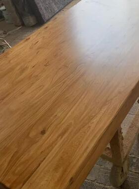 榆老中木风化板整板餐桌板家居装修板新ZXX木式实桌面板民宿吧台