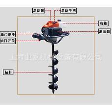 意冲大利MTL5地打钻挖坑机桩机二程QDH1汽油机种植机