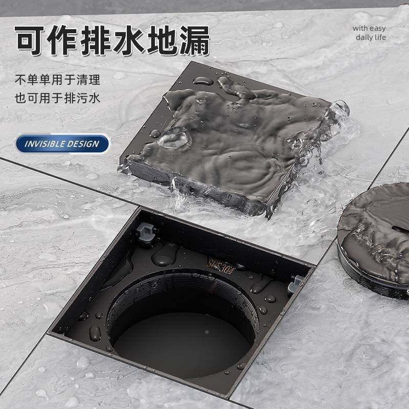 形清扫口304不钢扫口DN110地面检查清口检隐形清扫修口隐地漏密锈,家装主材,地漏,淘宝优惠券,粉丝福利购,淘宝优惠卷