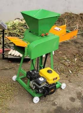 小型畜秸秆铡草机干湿两殖VJB碎用稻草粉切草机家用220V牧养输送