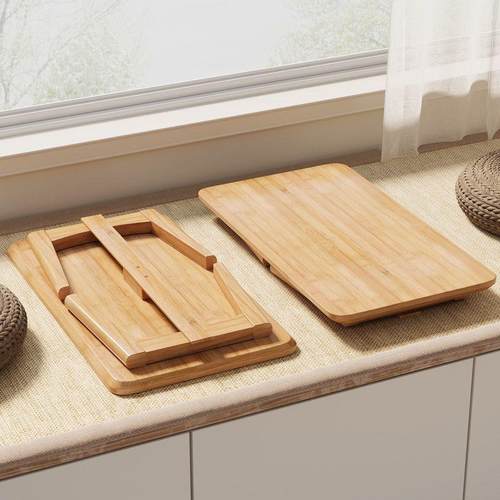 可折叠飘窗桌家用矮桌床上折阳台米桌子叠中式炕桌榻JHQ榻窗台小