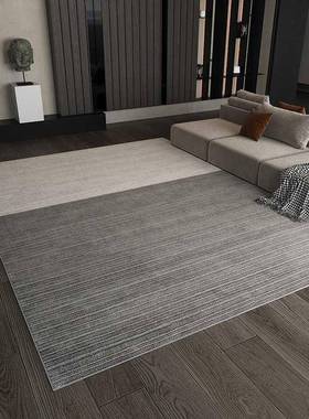 灰色卧日制式平织茶F76H9755几垫客厅地毯轻奢定地垫室防水防污可