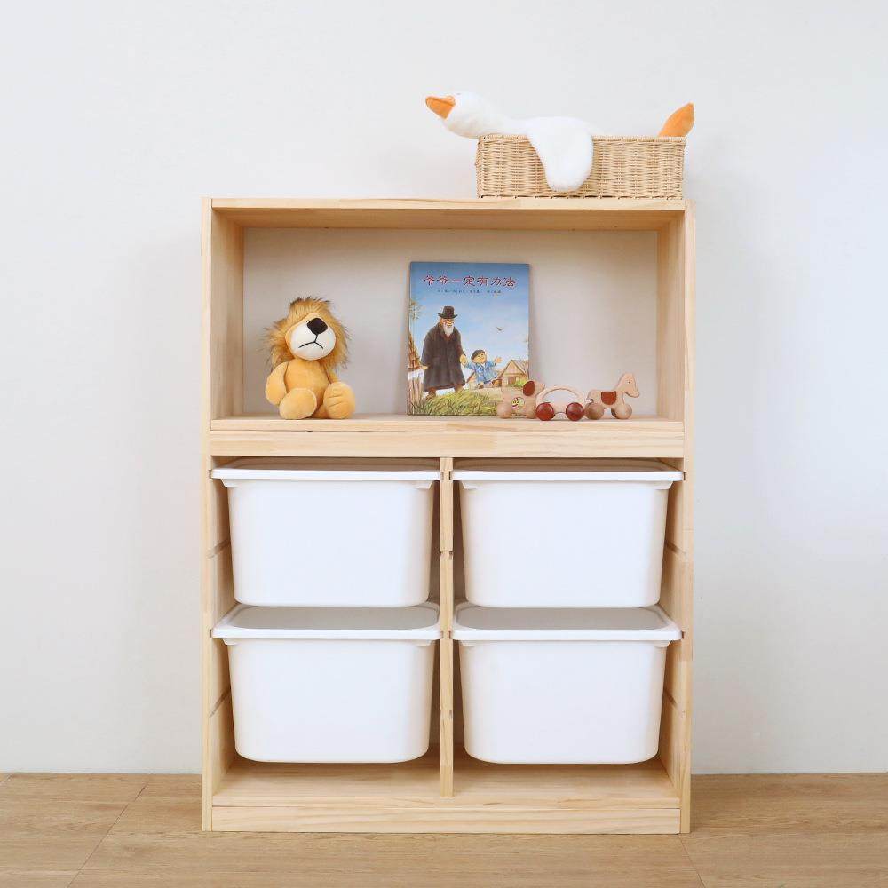 蒙童TWG氏儿童房布置儿纳收收柜储物柜实木多层大容量儿童纳架置