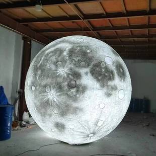 月球灯户外防水玻璃钢月亮吊灯创意酒吧氛围灯装饰灯景区景观灯