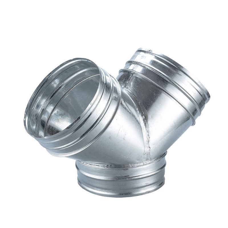 白铁皮T三通油烟机排烟软管浴霸换气扇排风管Y型三通接头10 200