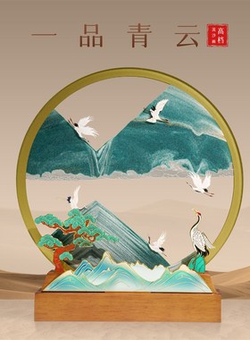 2025新款创意流沙画摆件送领导高档办公室客厅装饰品年会礼品定制