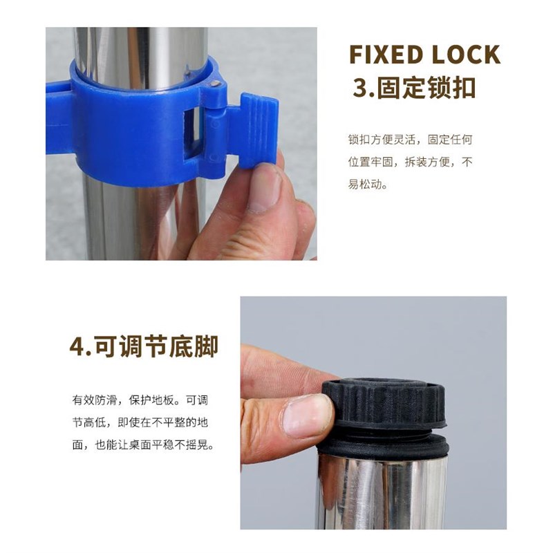 新款桌子腿支架简易折叠桌架收缩不锈钢桌脚麻将桌腿棋牌桌腿快餐