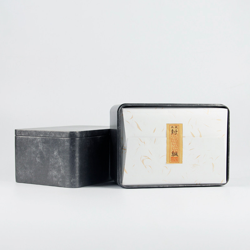 茶叶包装盒半斤装散茶盒套装空盒通用便携散茶盒复古马口铁茶叶罐