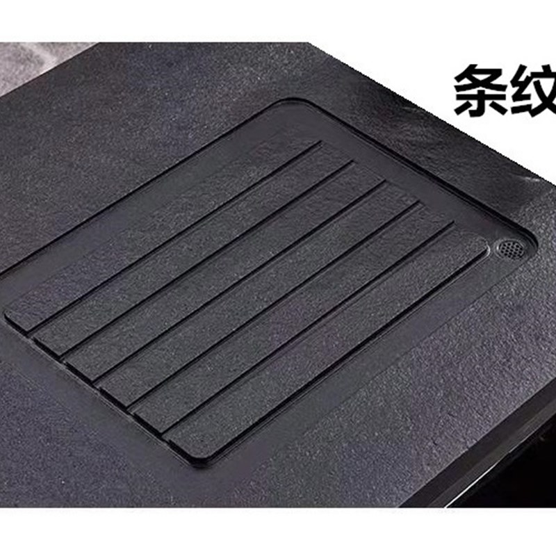 茶几 会客接待1.3米火烧石面功夫茶几配全自动电磁炉