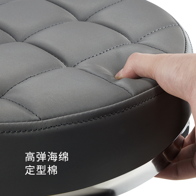 美容椅旋转升降圆凳防爆凳理发椅大工凳美发店转凳圆形滑轮师傅椅