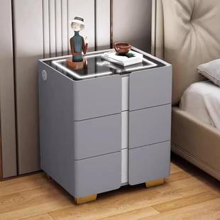 能头床柜全实木带保险箱智一体柜带灯纹锁音响无OSG线充多指功能