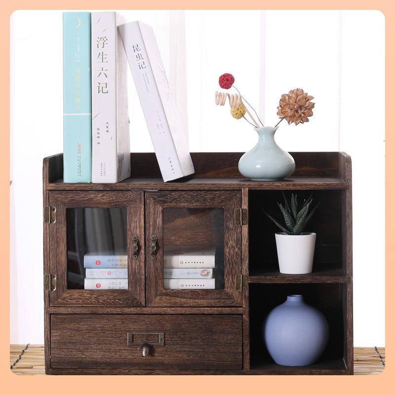 ⇡木桌收纳盒实办公室抽屉置物面架杂物整理小盒书架书橱XFX护肤