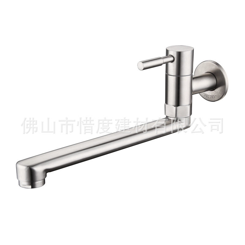 厂家直销304不锈钢入墙龙头旋转单冷厨房四分CFG-021D