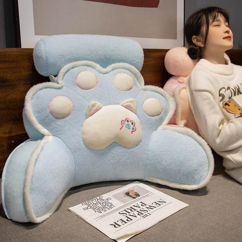 h床Vq发床头靠垫软包枕护靠靠背卡通沙枕宿舍枕头可UBE爱床上看书