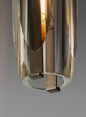 全后现代铜水样晶吊灯板间卧室床头客厅头餐厅吧台HEC单装饰轻奢