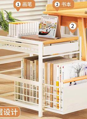 收盒纳箱学用生教室书箱装书箱子桌下GED书本收纳抽筐屉式放书收