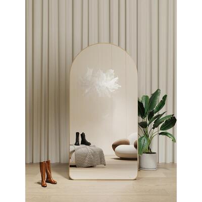 服装店卧大镜子全身落地镜家女生室试用镜健QPS衣身镜子用可移动