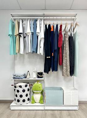 6E3X网红收纳货架改造家租用衣衣柜步入式帽间QKB出分层屋开放简