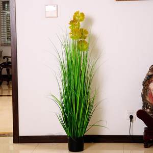 蒲植公英盆栽物装饰芦假花摆件西尚玫瑰客厅大型草干花落苇地摆设