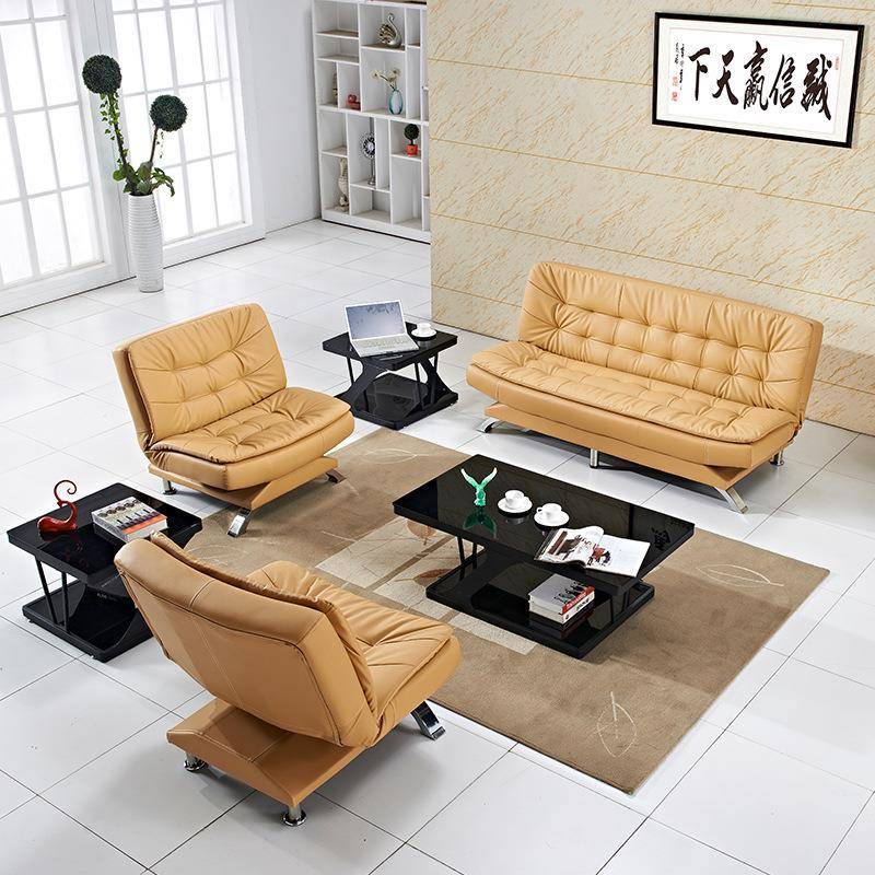 办公沙发简约可躺沙发可叠会折商客KTE沙发务办公室沙发茶组几合