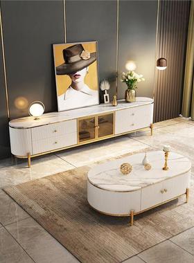 小岩IDL板轻奢几电视柜高端客厅茶户后型现代简约卧室白色玻璃门