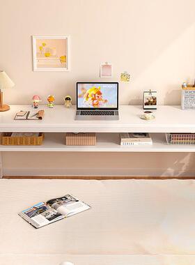 长条桌双人书桌台用钢木桌子工作办公电长脑70643家桌靠墙学习桌子方形