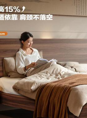 北黑1胡桃木实木床卧双人床.5米1.8OFY米齐边床燕尾美榫工艺大主