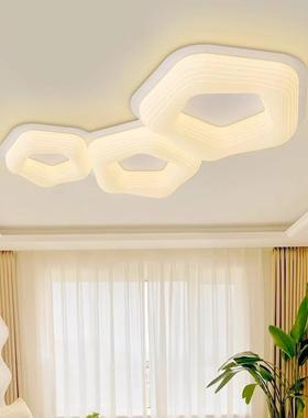 UDN客厅卧室吸顶油灯法式奶风室灯全光谱l护眼房间卧ed灯具