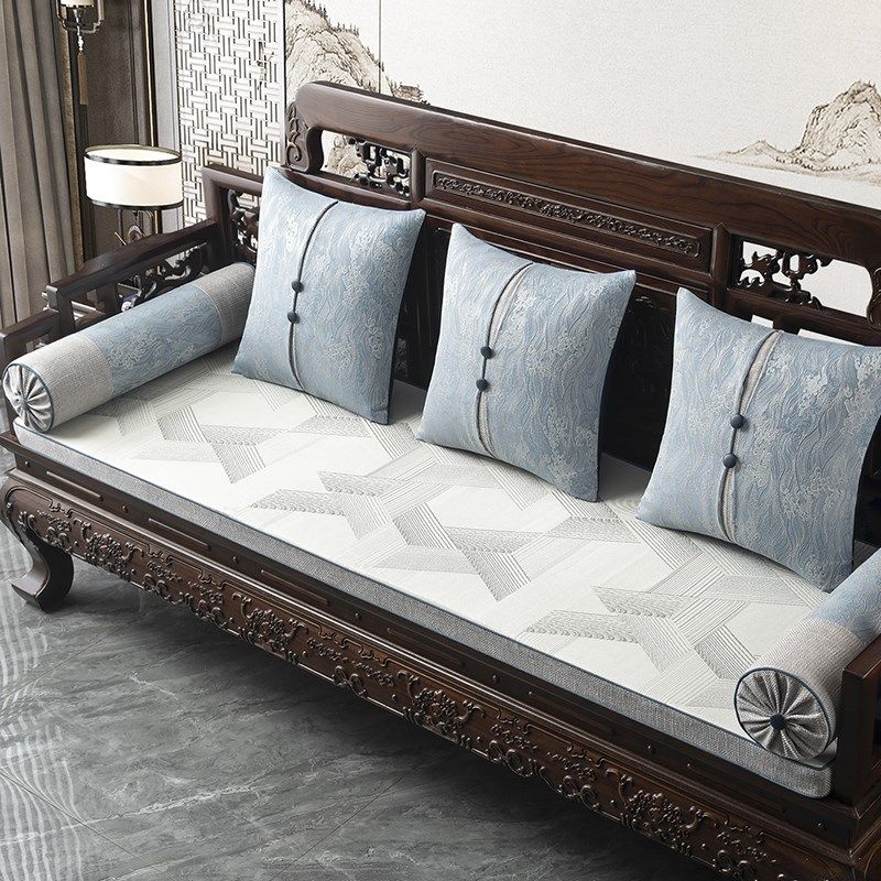 2025新款中式双面国风红木沙发垫冬夏两用加厚实木坐垫送防滑垫