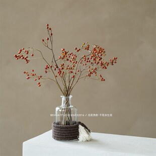 天然山归来干枝干花侘寂枯枝装饰摆件书房玄关新中式桌面导台花束