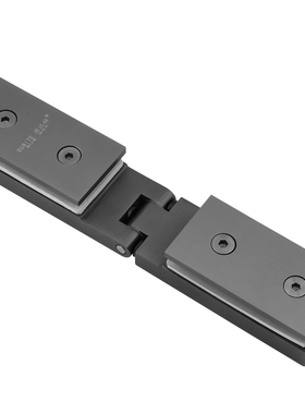 玻璃门铰链浴室夹304不锈钢淋浴房枪灰色长方型无框门夹摺页铰链