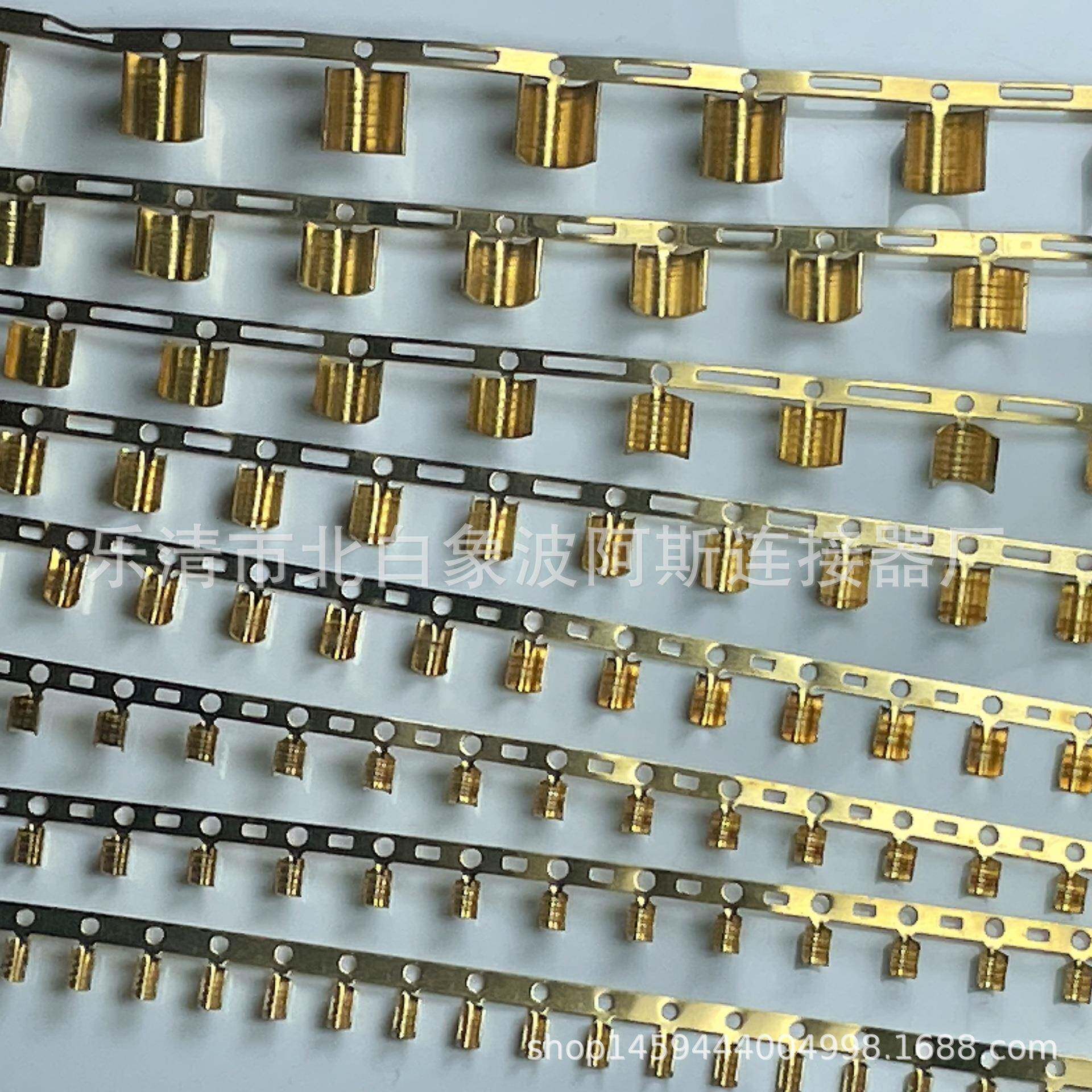 D扣44铜扣J压线扣U型扣横MYD模横连接线端子铜扣双线并压线端5子