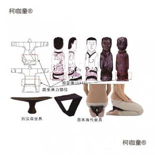 2PKP麦025仿汉漆坐具「支踵」跪坐正坐祷跪凳复西古打坐禅修祈太